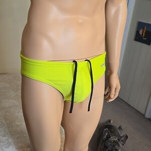 Speedo Neon Yellow Swim Briefs